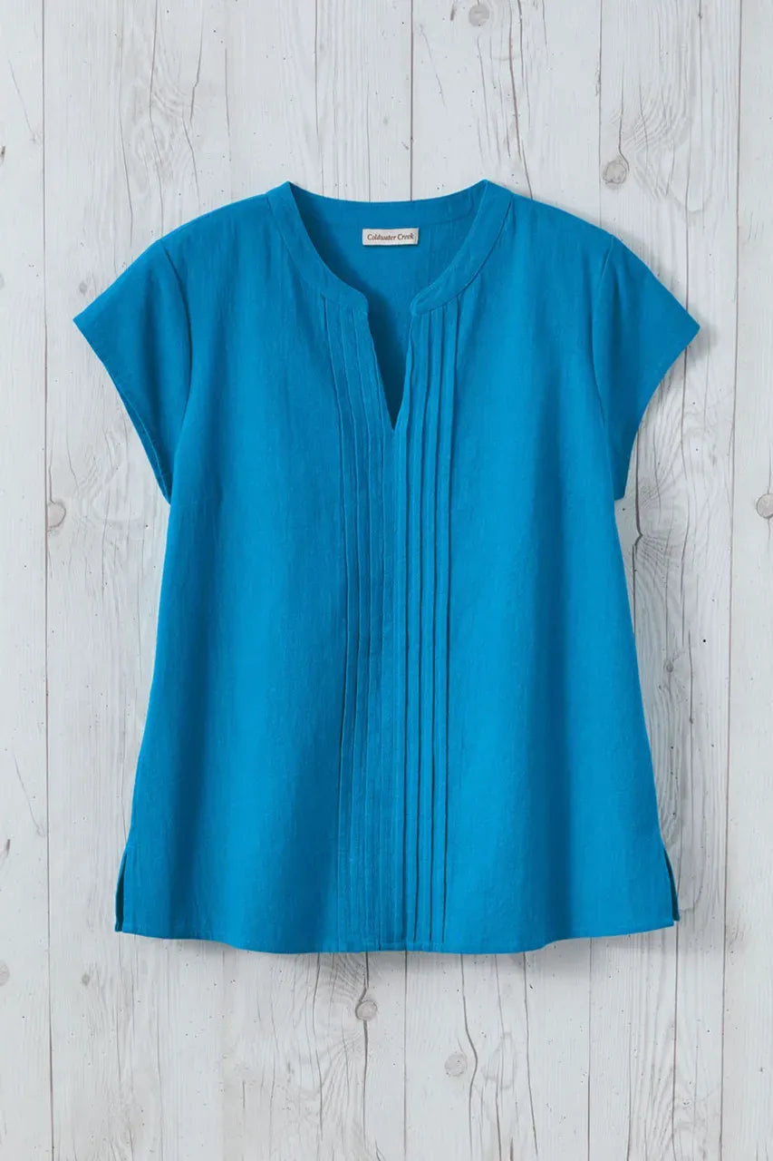 Summer Light Pintuck Top
