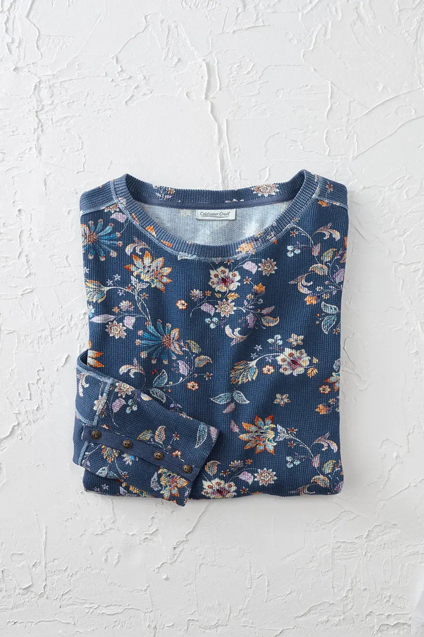 Valley Floral Waffle Tee
