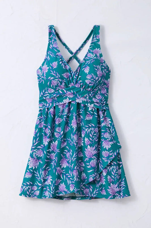 Wild Thistle ShapeMeTM Crossover Swimdress