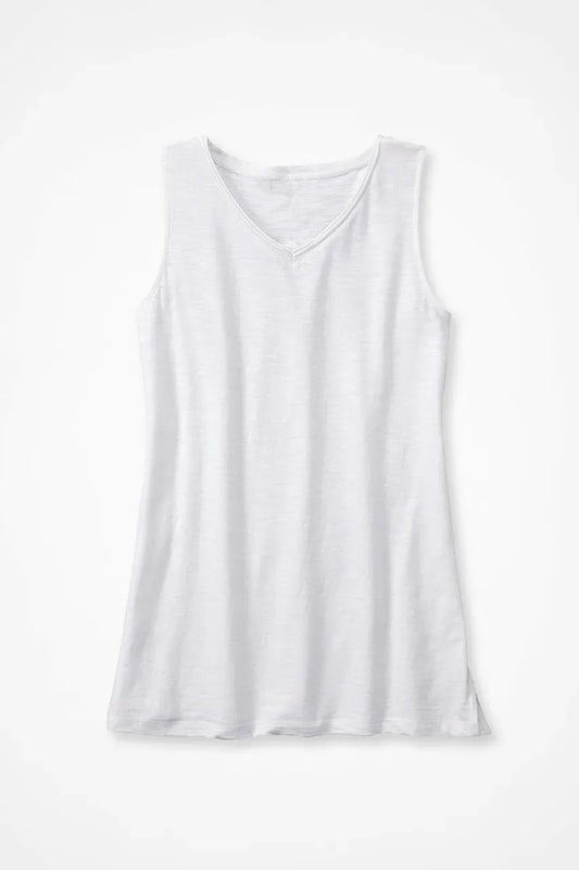 Everyday Ease Sleeveless Slub Tunic