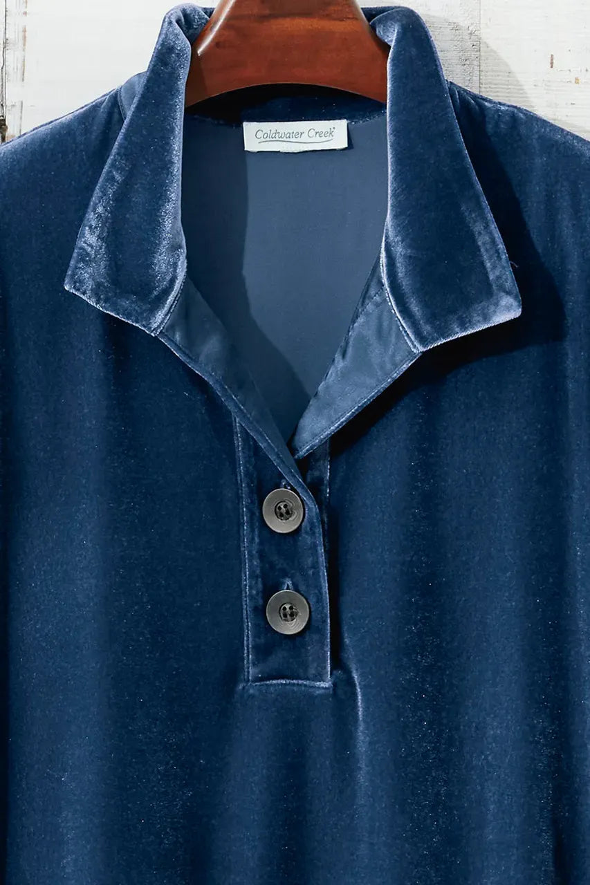 Velvet Popover Tunic