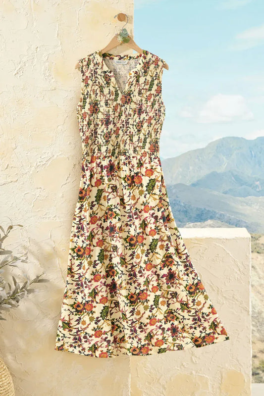 Spiced Floral Smocked Dress