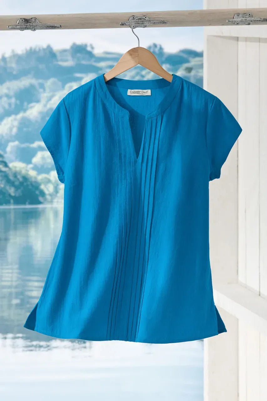 Summer Light Pintuck Top