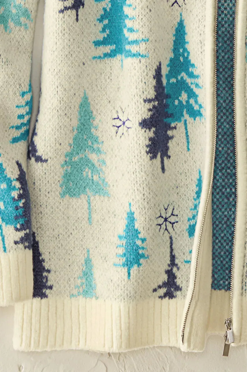 Winter Woods Zip Cardigan