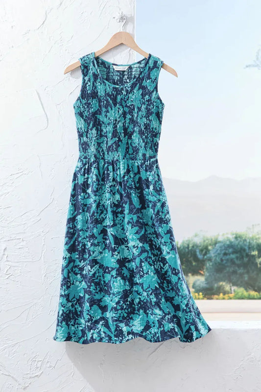 Shadow Dance Smocked Gauze Dress