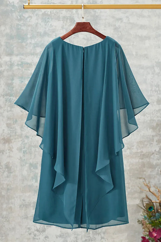 Charisma Chiffon Capelet Dress