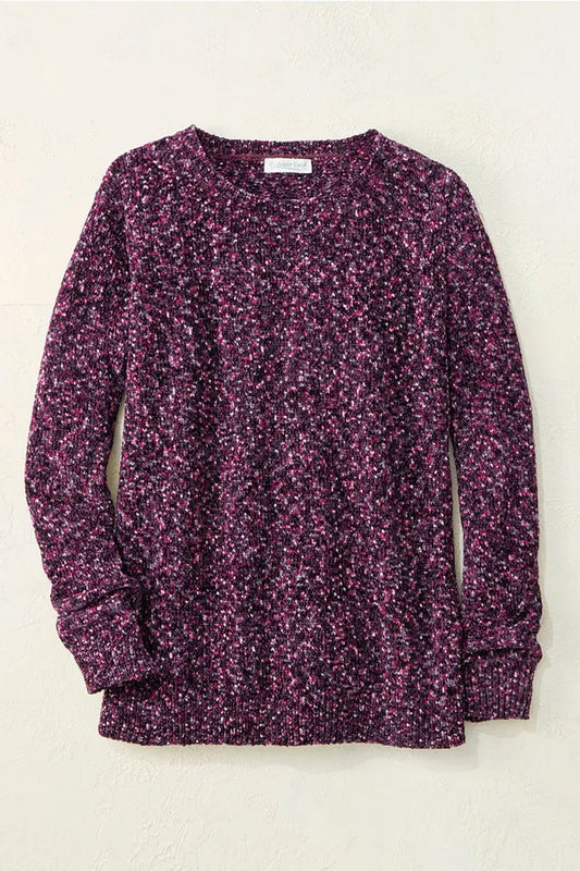 Color Twist Chenille Sweater