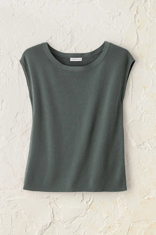 Cap Sleeve Sweater Tee