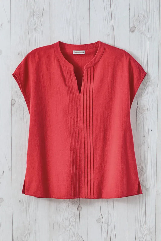 Summer Light Pintuck Top