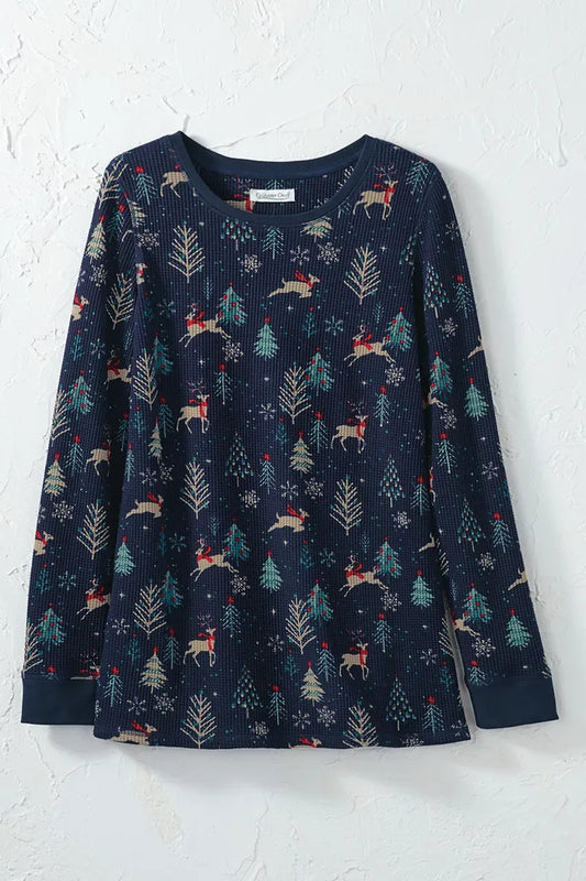 Winter Whimsy Waffle Tunic