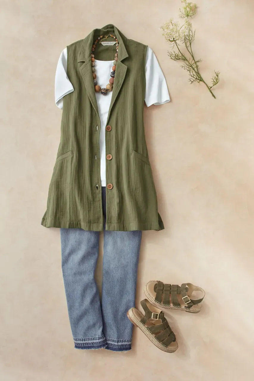 Summer Breeze Gauze Vest