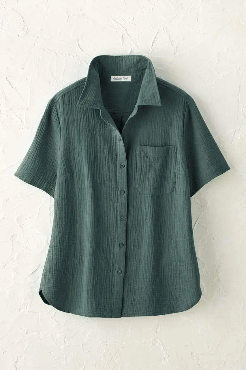 Summer Breeze Gauze Camp Shirt