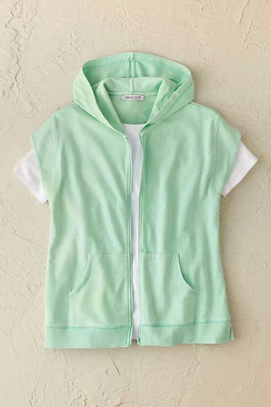 Colorwash Short-Sleeve Sweatshirt