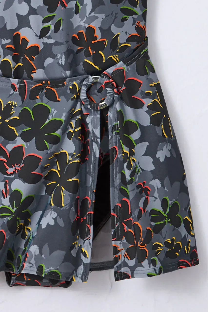Vibrant Flora ShapeMeTM Sarong Swimdress