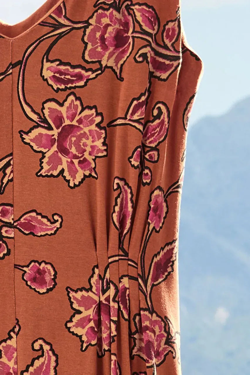 Winding Florals Maxi Dress