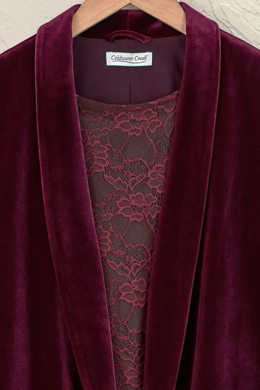 Ruched Velvet Jacket