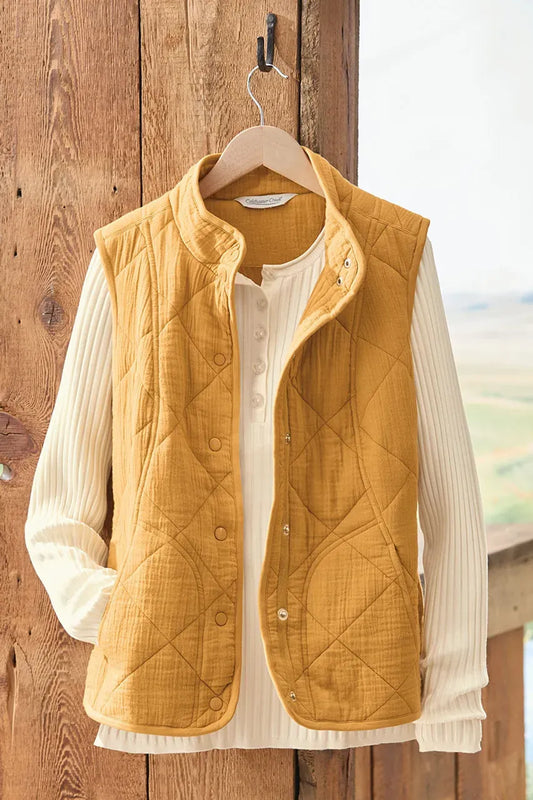 Quilted Gauze Vest