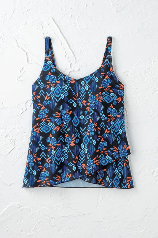 Free Spirit Tulip-Hem Tankini Top
