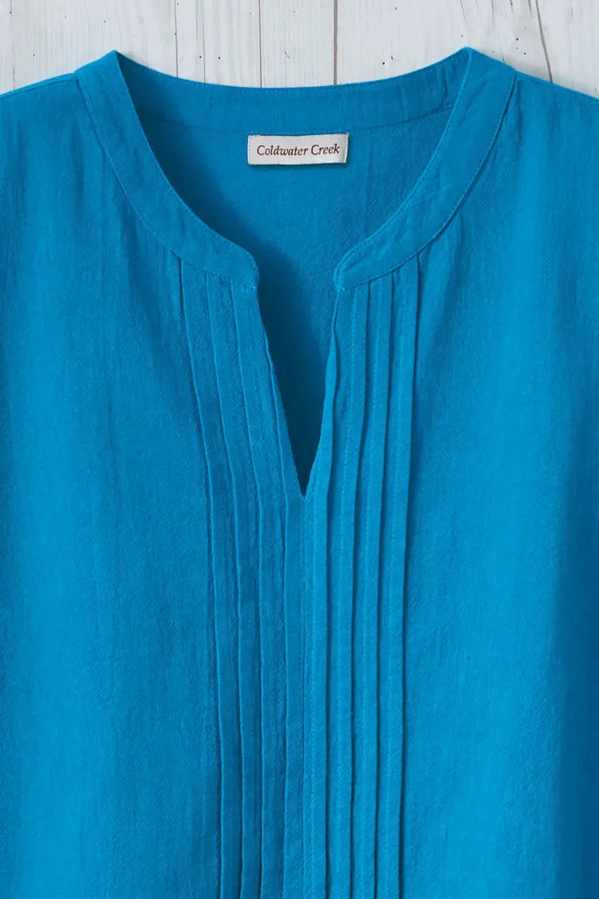 Summer Light Pintuck Top