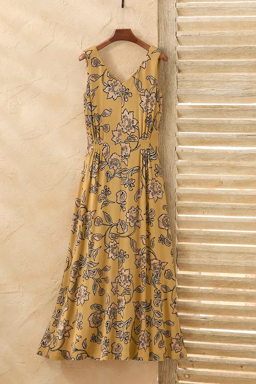Winding Florals Maxi Dress