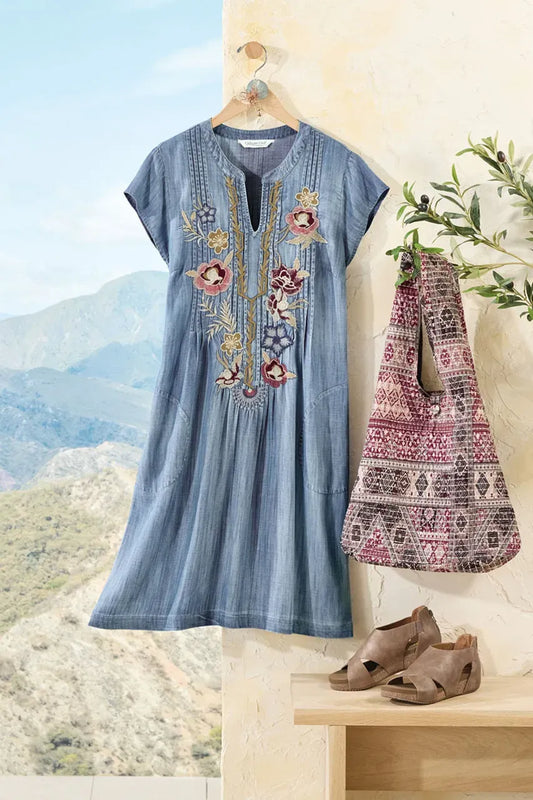 Mountain Flora TENCELTM Dress