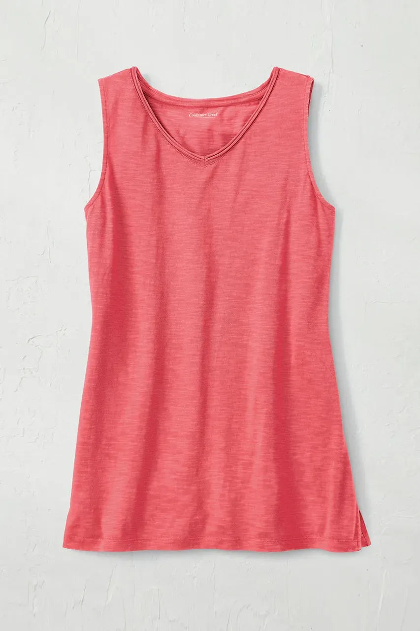 Everyday Ease Sleeveless Slub Tunic