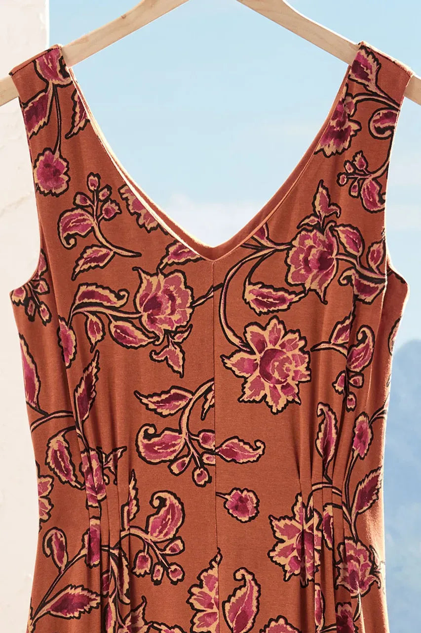 Winding Florals Maxi Dress
