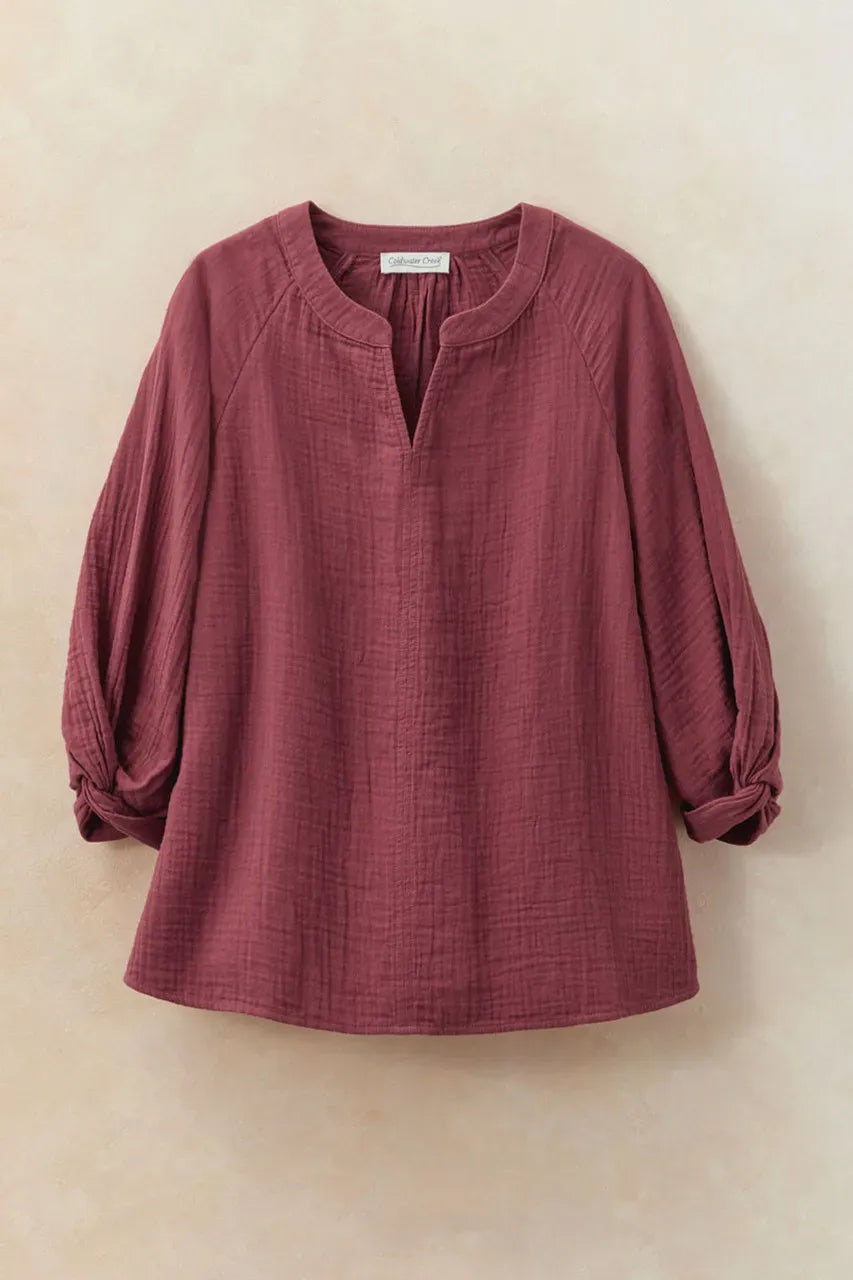 Summer Breeze Twist of Gauze Top