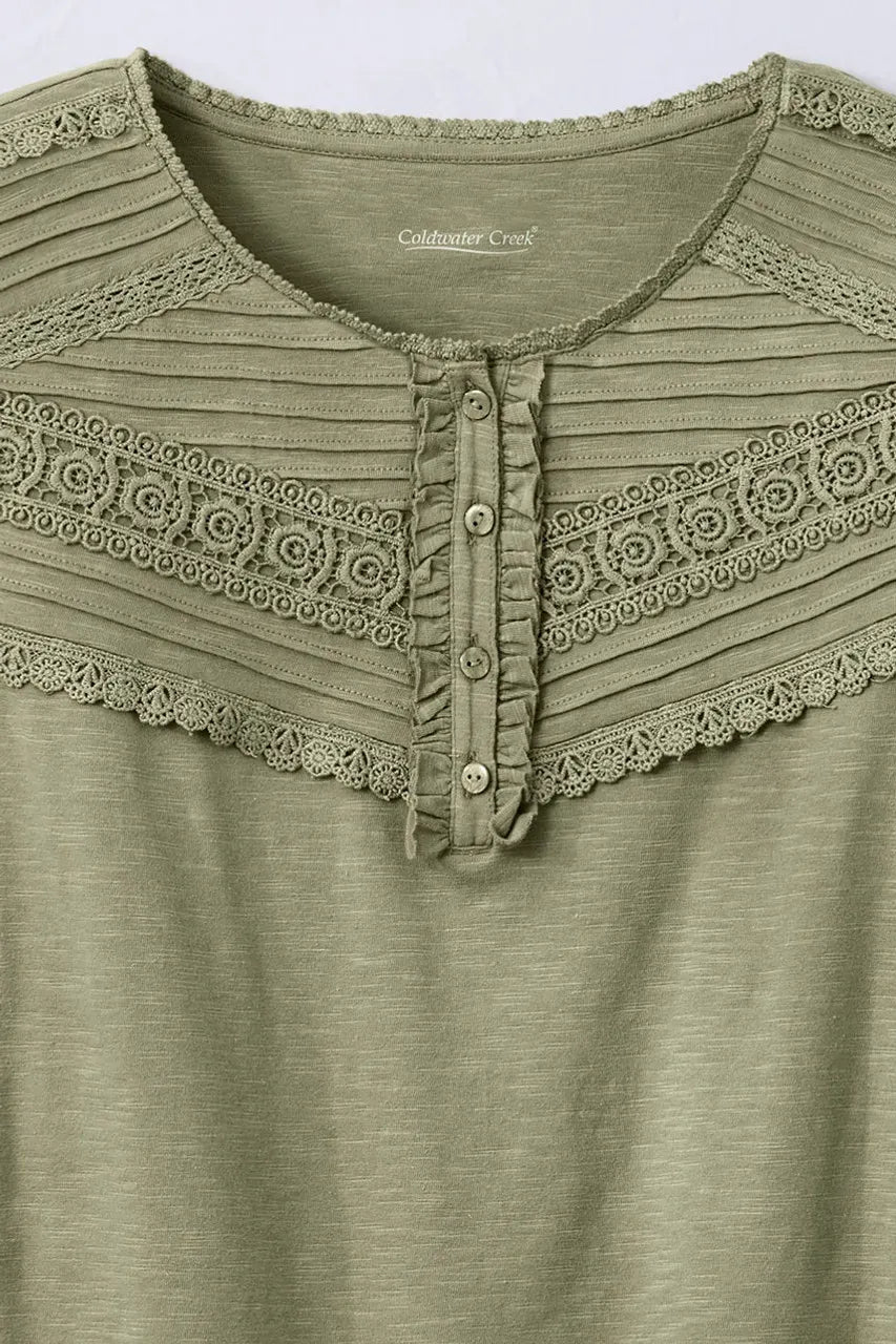 Lace Charmed Henley