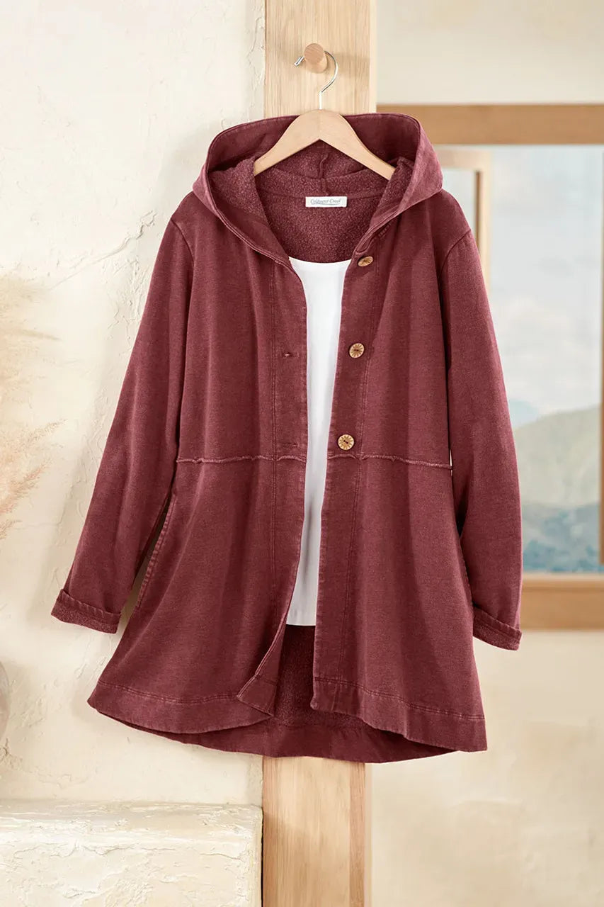 Fleece Swing Cardigan