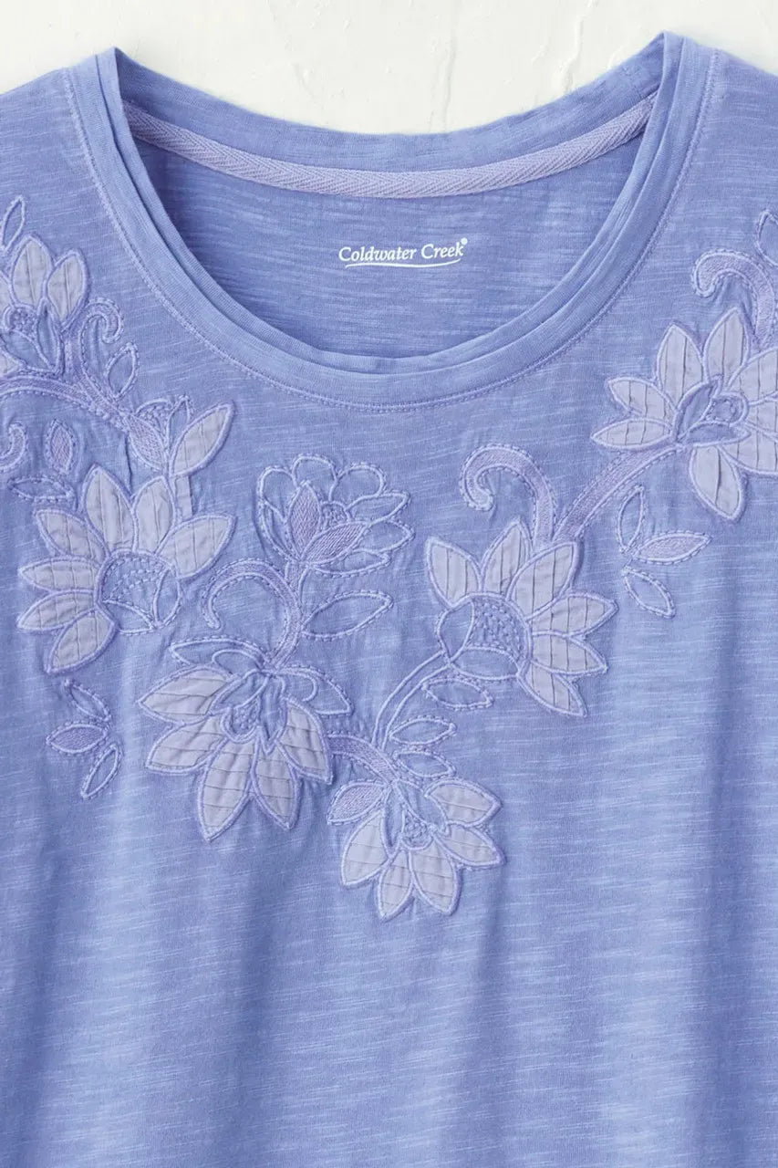 Swirling Petals Slub Tee