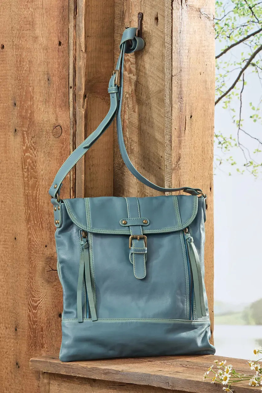 Well Traveled Leather Messenger Bag