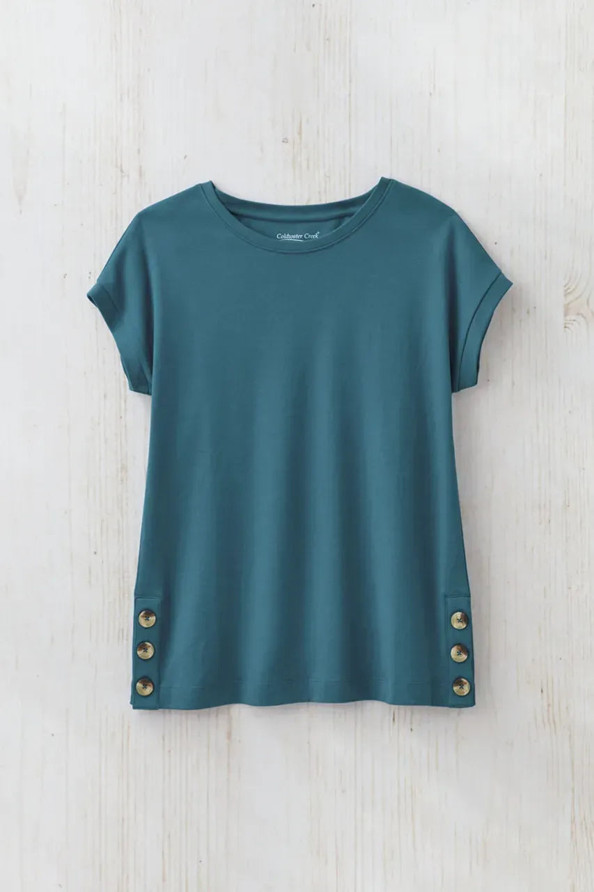 #BestCottonTM Side-Button Tunic
