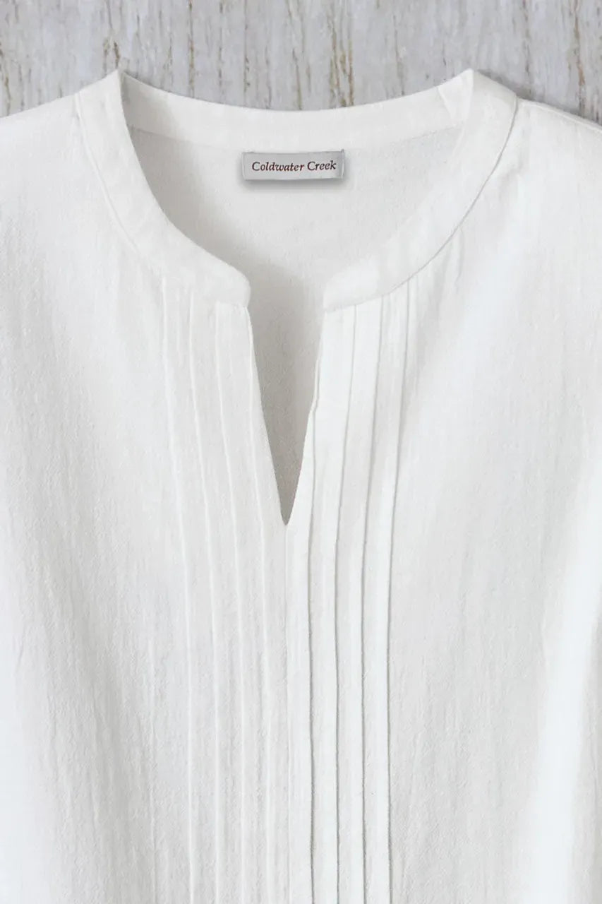 Summer Light Pintuck Top