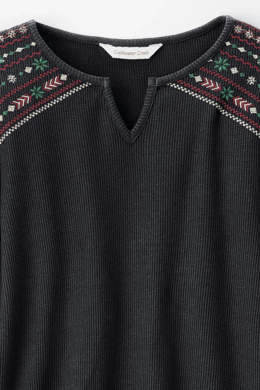 Wintertide Waffle Tee