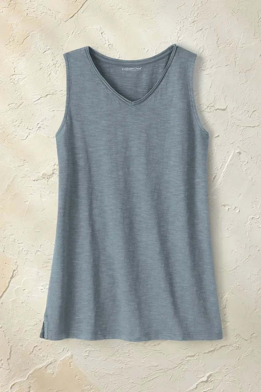 Everyday Ease Sleeveless Slub Tunic