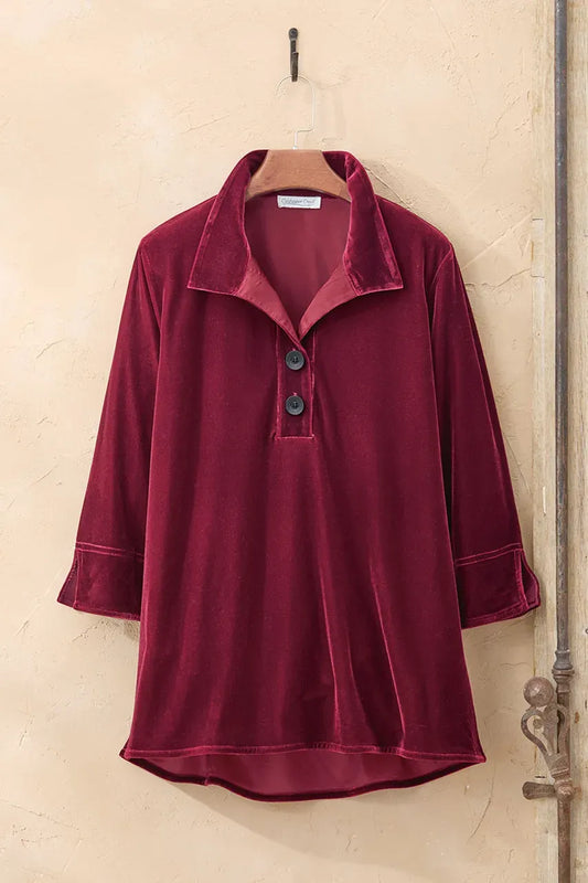 Velvet Popover Tunic