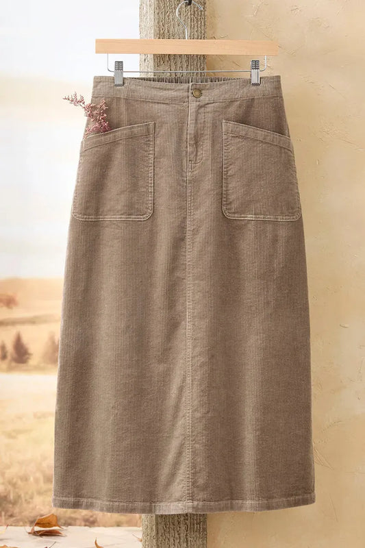 Corduroy Boot Skirt