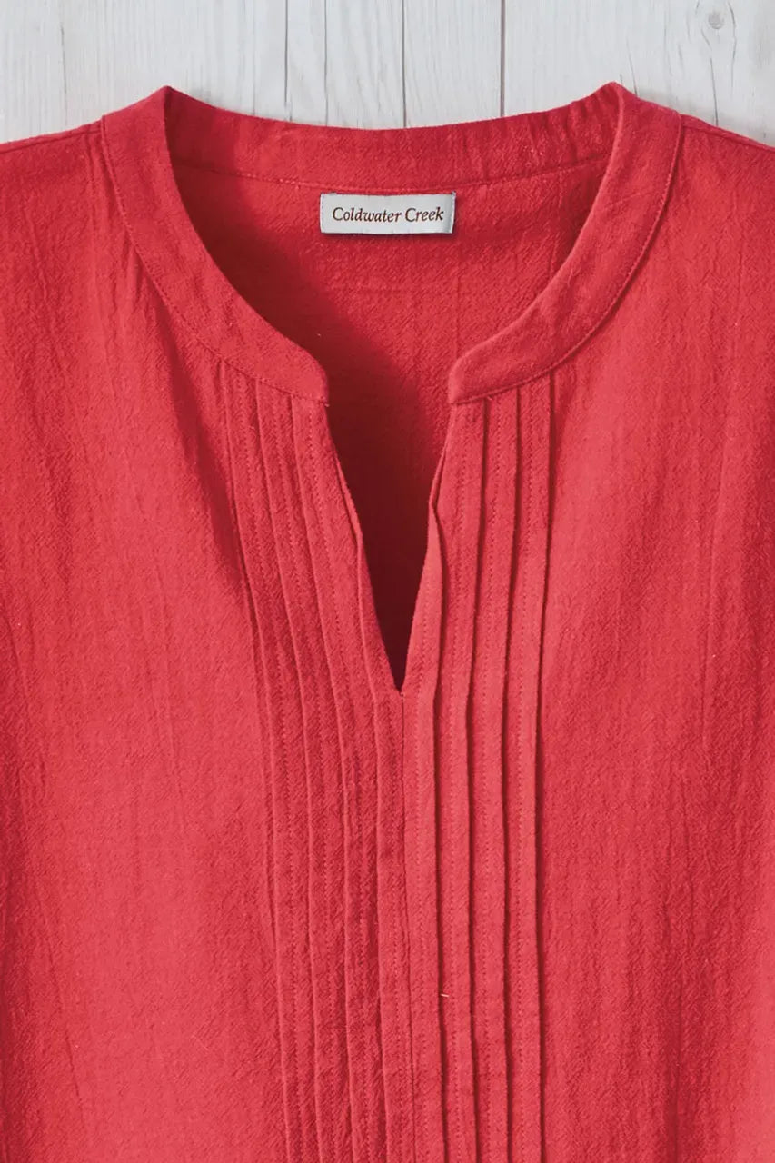 Summer Light Pintuck Top