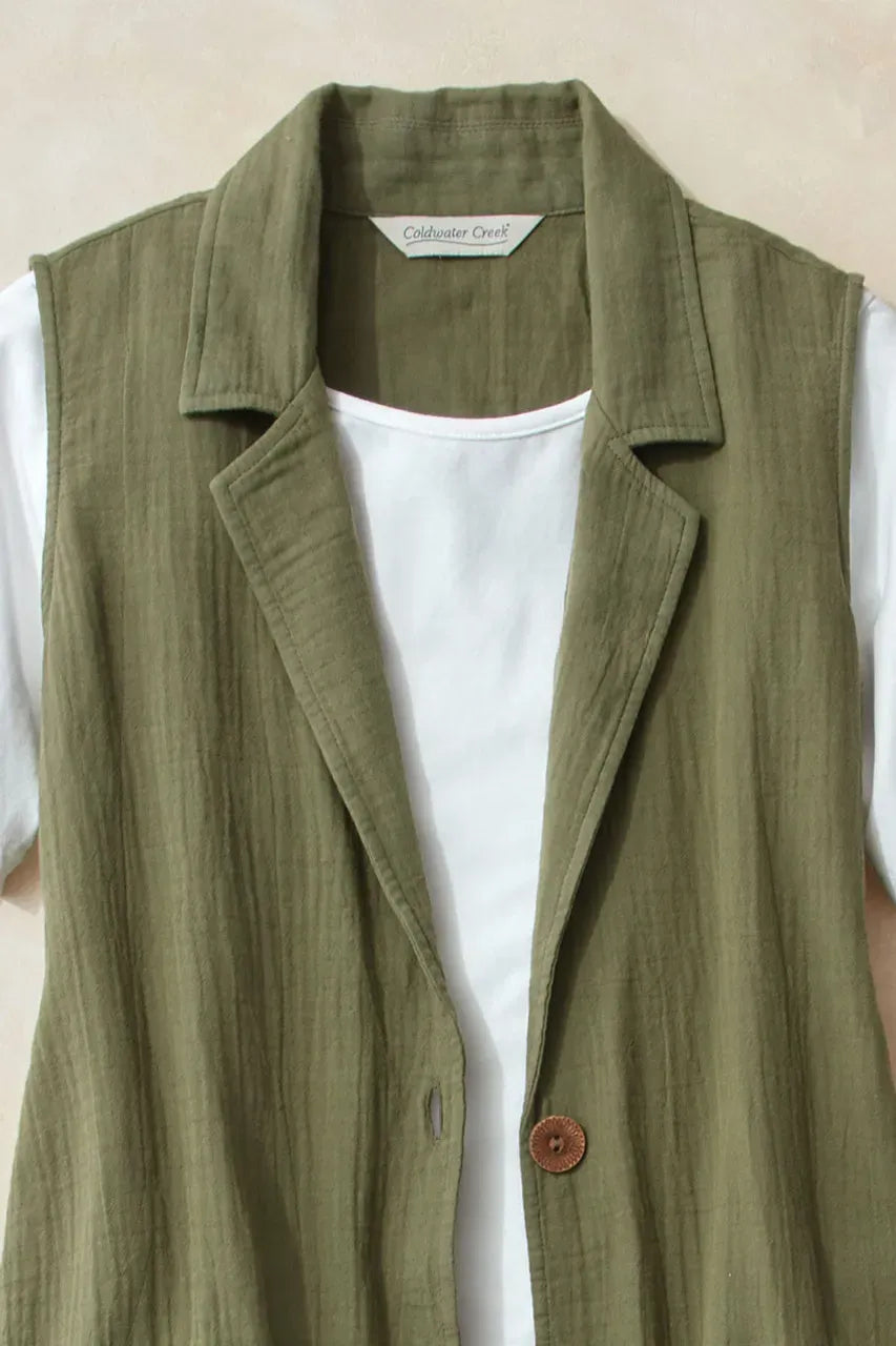 Summer Breeze Gauze Vest