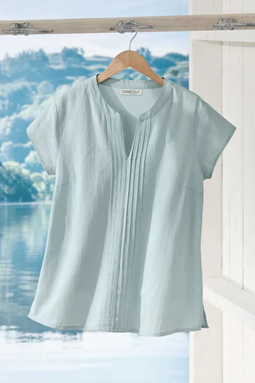 Summer Light Pintuck Top