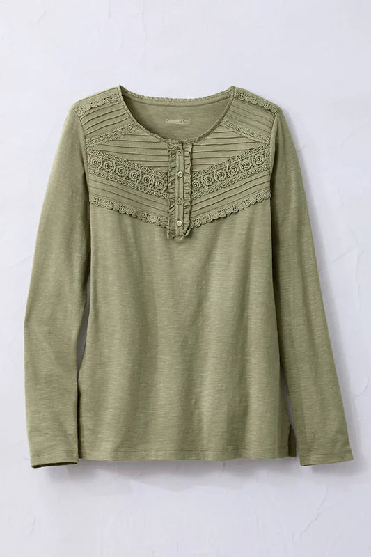 Lace Charmed Henley