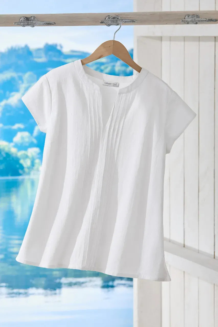 Summer Light Pintuck Top