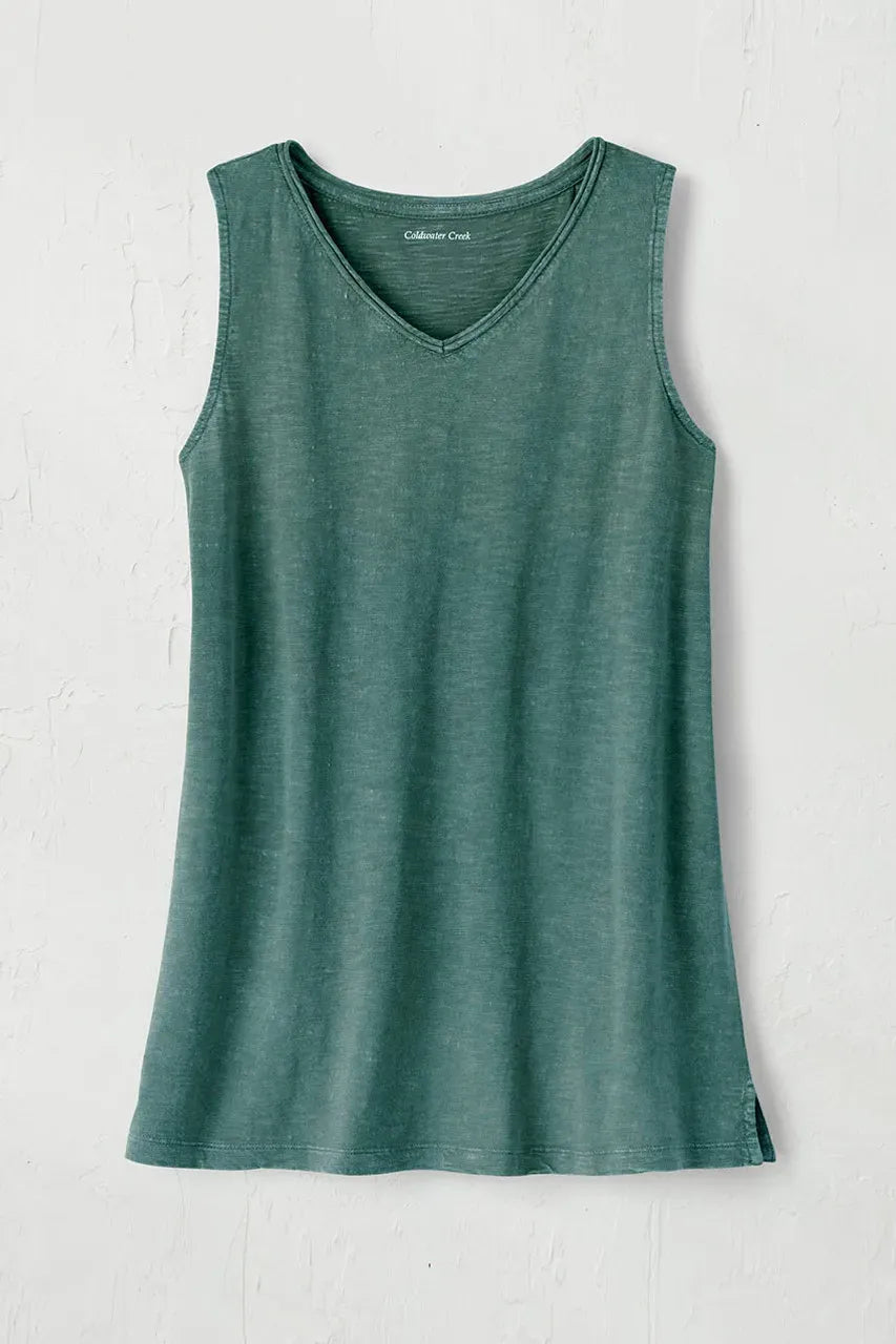 Everyday Ease Sleeveless Slub Tunic