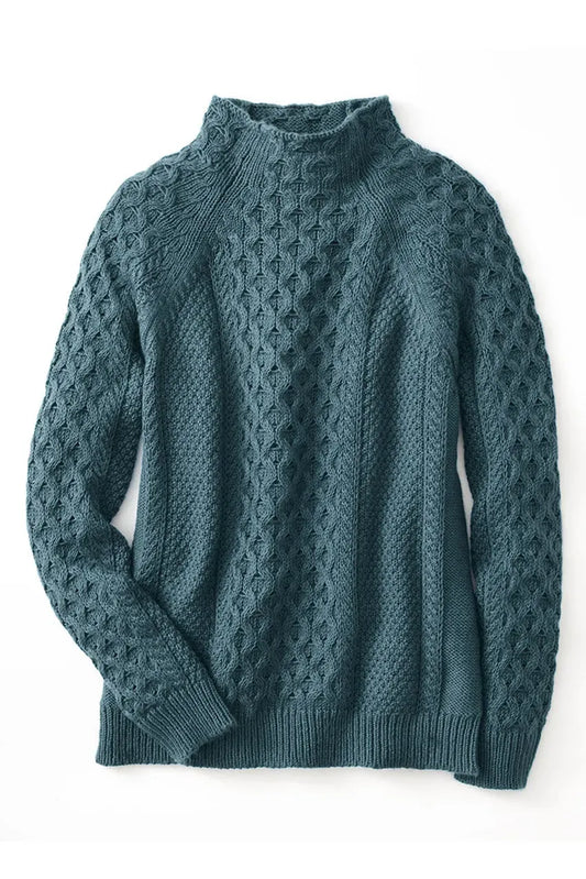 Honeycomb Pullover Sweater