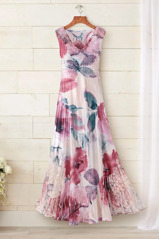 Pastel Dream Charmeuse Dress by Komarov