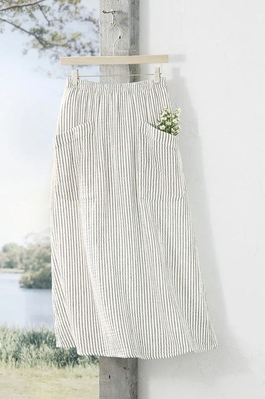 Striped Gauze Skirt