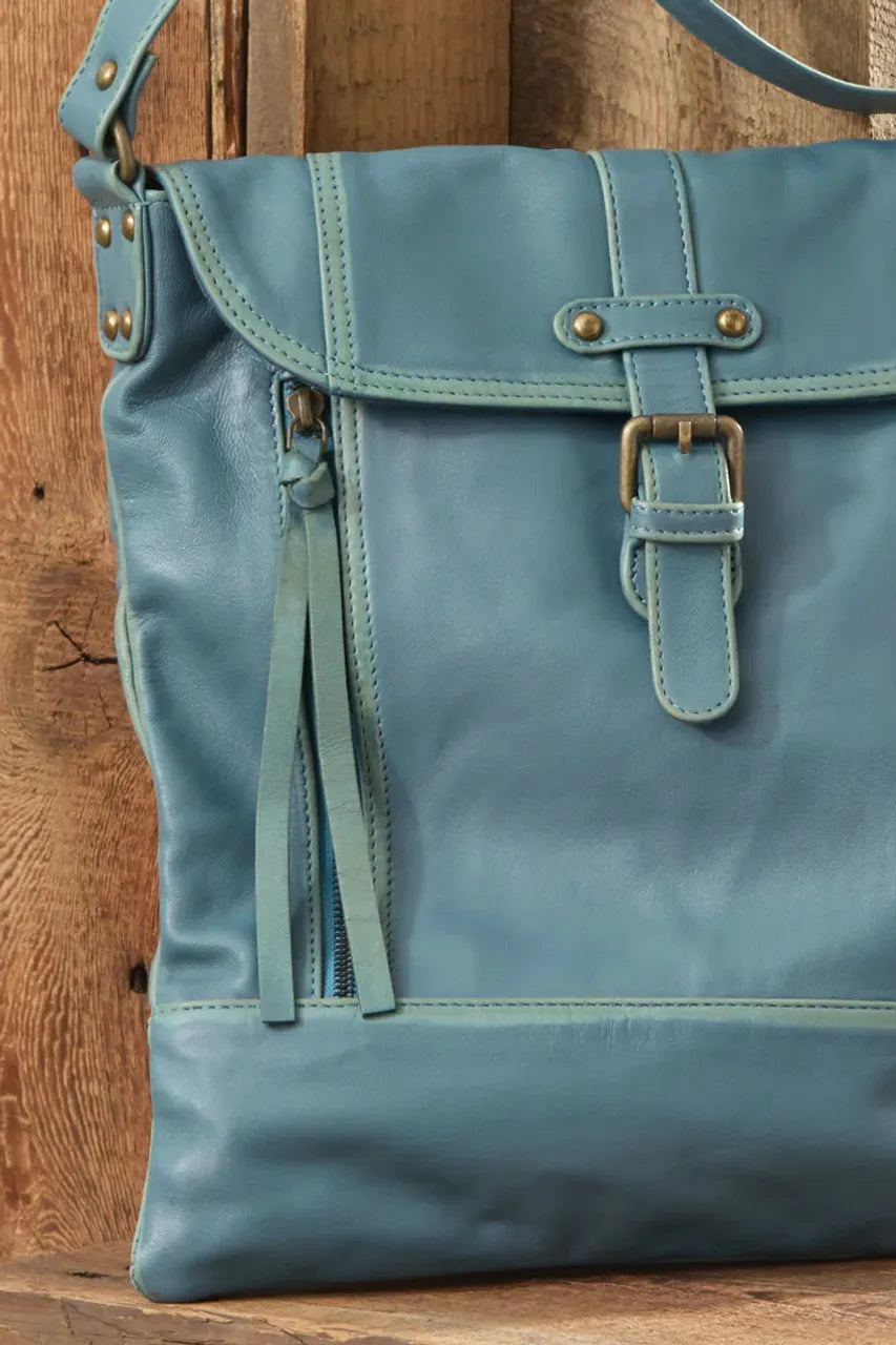 Well Traveled Leather Messenger Bag