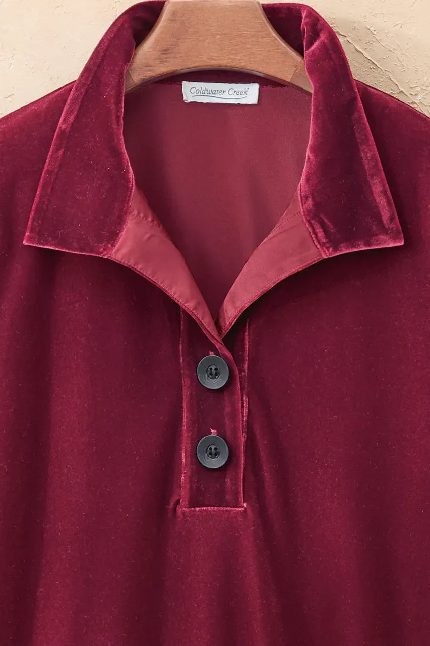 Velvet Popover Tunic