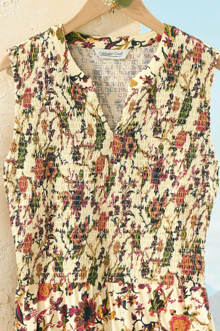 Spiced Floral Smocked Dress